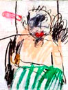 Woman with Green